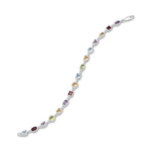 Load image into Gallery viewer, 7" Single Link Multistone Bracelet