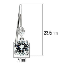 Cargar imagen en el visor de la galería, TK3W085 - Stainless Steel Earrings with AAA Grade CZ  in Clear