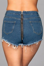 Load image into Gallery viewer, J12BL Zip Me Up Denim Shorts