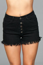 Load image into Gallery viewer, J9BK Fringed Button Up Shorts -