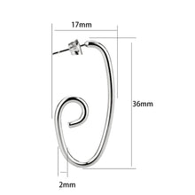 Cargar imagen en el visor de la galería, TK3843 - High Polished Minimalist Stainless Steel Earrings