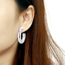 Cargar imagen en el visor de la galería, TK3844 - High Polished Minimalist Stainless Steel Earrings