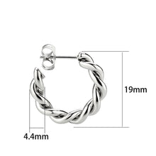 Cargar imagen en el visor de la galería, TK3845 - High Polished Minimalist Stainless Steel Earrings