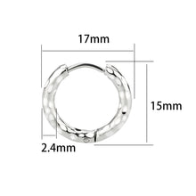 Cargar imagen en el visor de la galería, TK3848 - High Polished Minimalist Stainless Steel Earrings