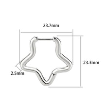 Cargar imagen en el visor de la galería, TK3851 - High Polished Minimalist Stainless Steel Earrings