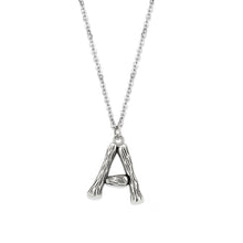 Cargar imagen en el visor de la galería, TK3853A High Polished Stainless Steel Chain Initial Pendant - Letter A