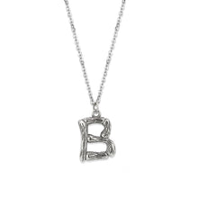 Cargar imagen en el visor de la galería, TK3853B High Polished Stainless Steel Chain Initial Pendant - Letter B