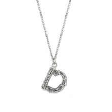 Cargar imagen en el visor de la galería, TK3853D High Polished Stainless Steel Chain Initial Pendant - Letter D