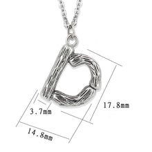 Cargar imagen en el visor de la galería, TK3853D High Polished Stainless Steel Chain Initial Pendant - Letter D