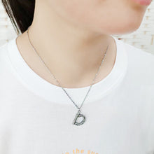 Cargar imagen en el visor de la galería, TK3853D High Polished Stainless Steel Chain Initial Pendant - Letter D